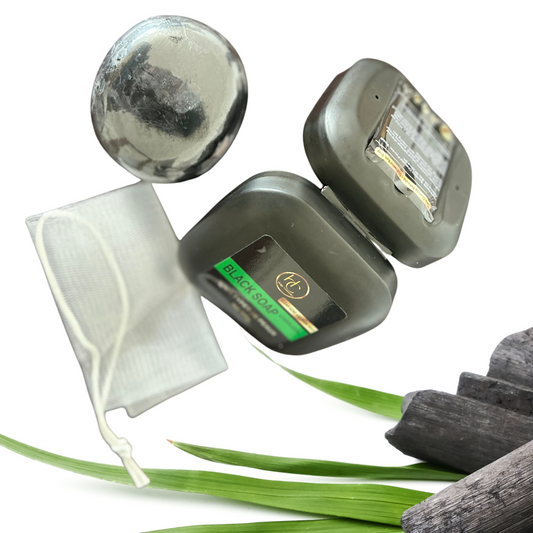 Savon Noir au Charbon de Bambou - Helgy Cosmetics
