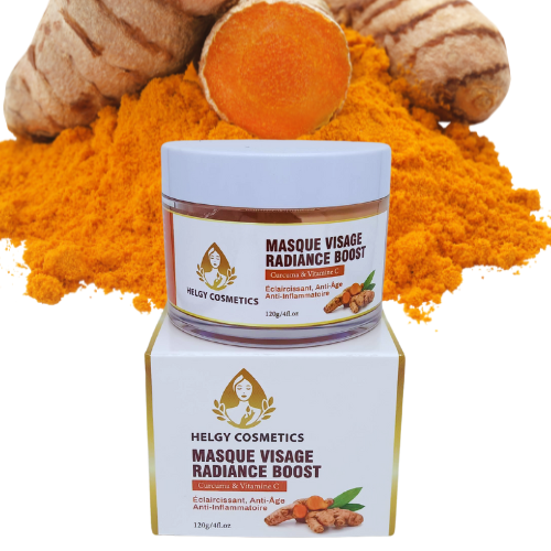 Masque Visage Radiance Boost | Curcuma & Vitamine C - Helgy Cosmetics